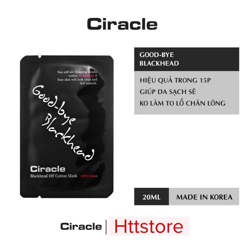 Mặt Nạ Đẩy Mụn Đầu Đen Ciracle Goodbye Blackhead