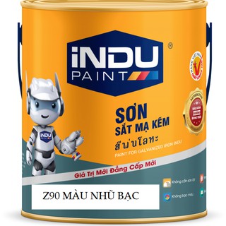 SƠN SẮT MẠ KẼM INDU MÀU NHŨ BẠC Z90