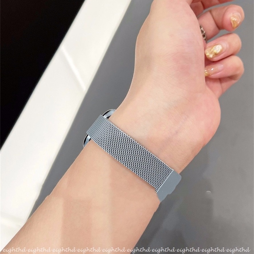 Dây Đeo Thay Thế Bằng Kim Loại Màu Gradient Cho Đồng Hồ Thông Minh iWatch Series 7 6 SE 5 4 3 2 1 45mm 41mm 44mm 42mm 40mm 38mm