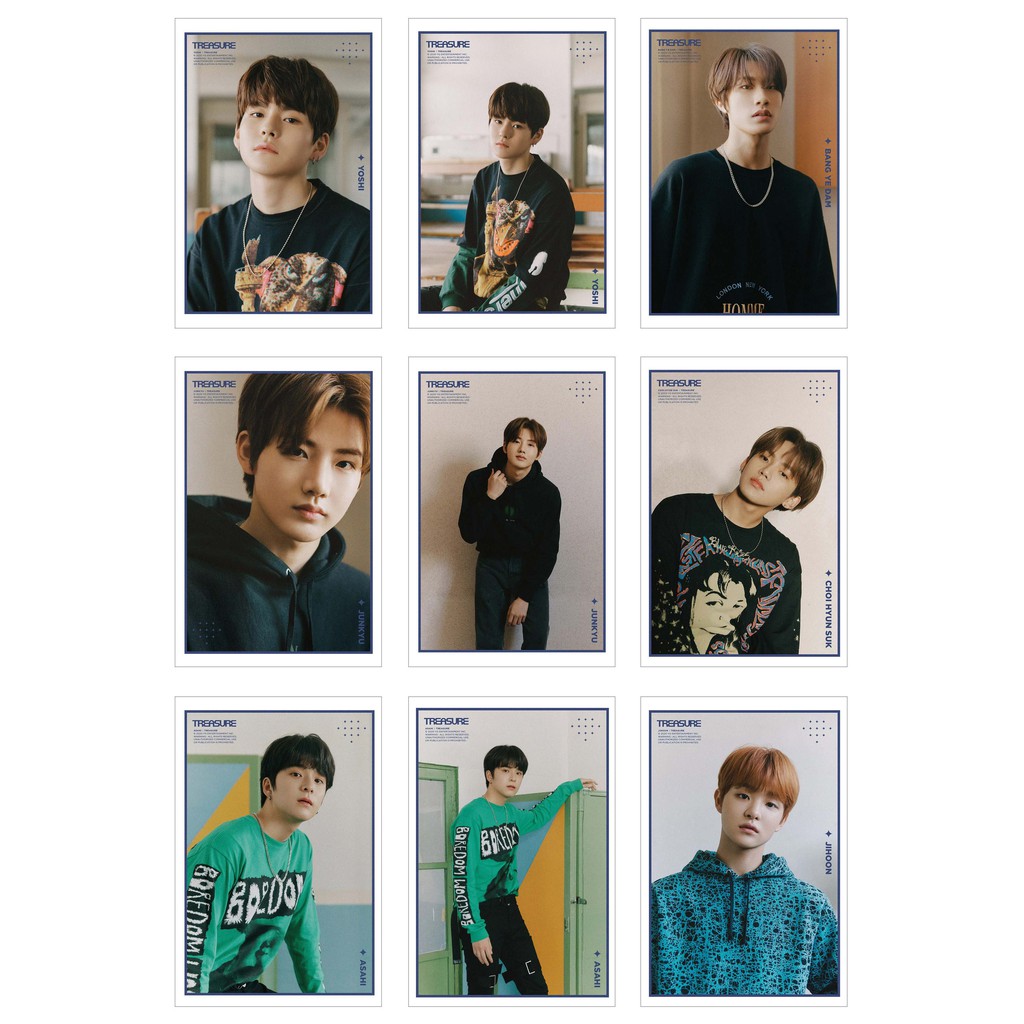 [Ép Lụa] Lomo Card 36 Ảnh TREASURE - EDITORIAL vol.5+6
