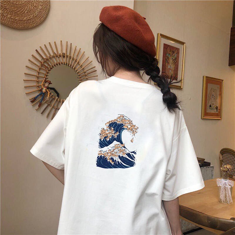 Áo thun form rộng tay lỡ Nhật Bản đẹp độc lạ vải dày mịn 2020T2378