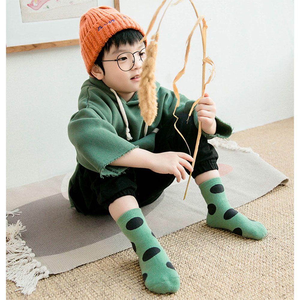 Set 5 Đôi Vớ Cotton Mềm Mại Họa Tiết Chấm Bi Thời Trang Cho Bé Sơ Sinh
