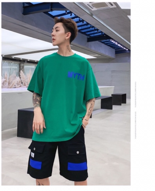 ÁO THUN CHỮ MYTH UNISEX TAY LỠ FORM RỘNG AU026 | BigBuy360 - bigbuy360.vn