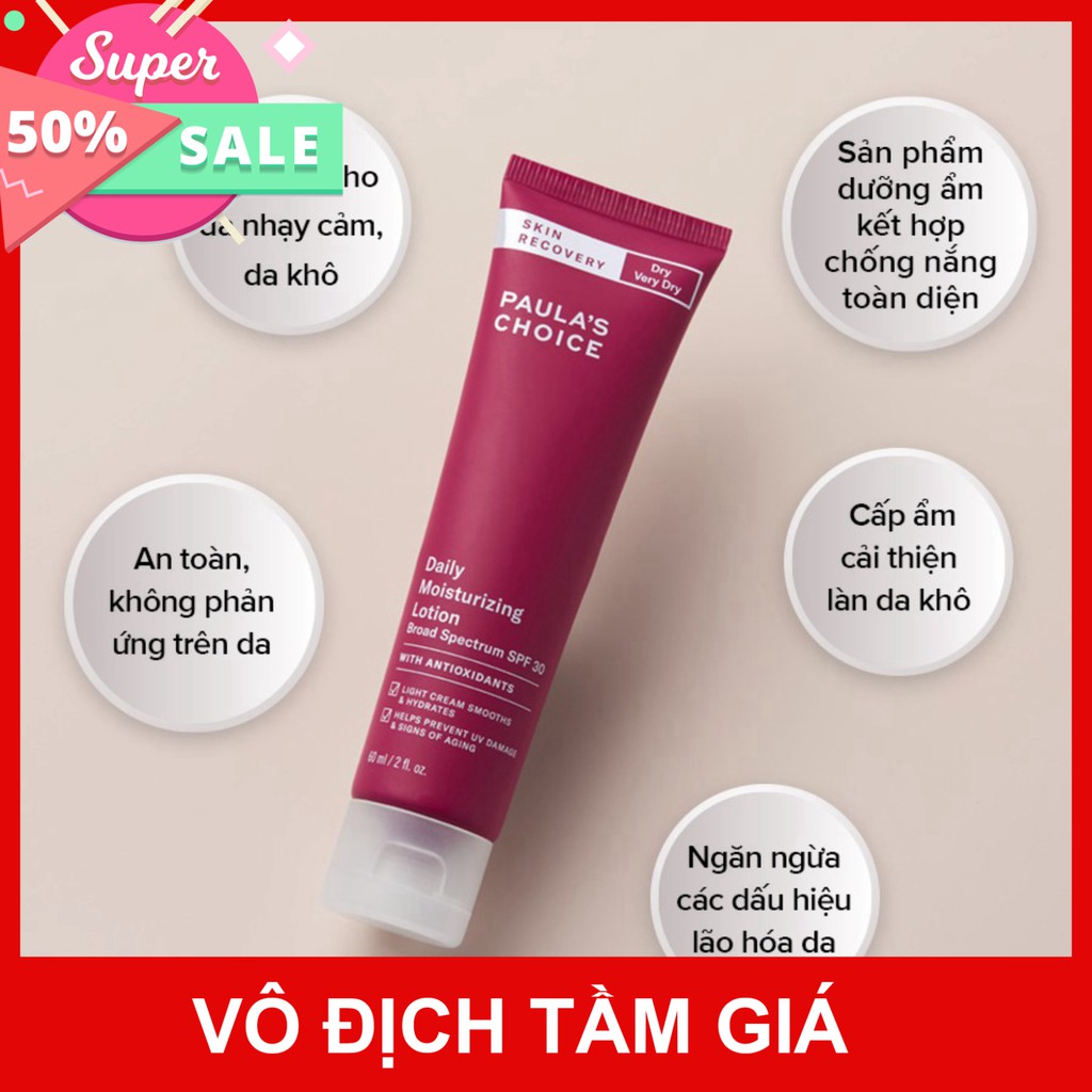 Kem dưỡng ẩm ban đêm Paula's Choice Skin Recovery Replenishing Moisturizer 60ml 1860 date tháng 4/2022