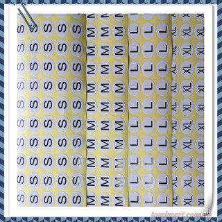 Decal dán size SML đầy đủ size để dán quần áo