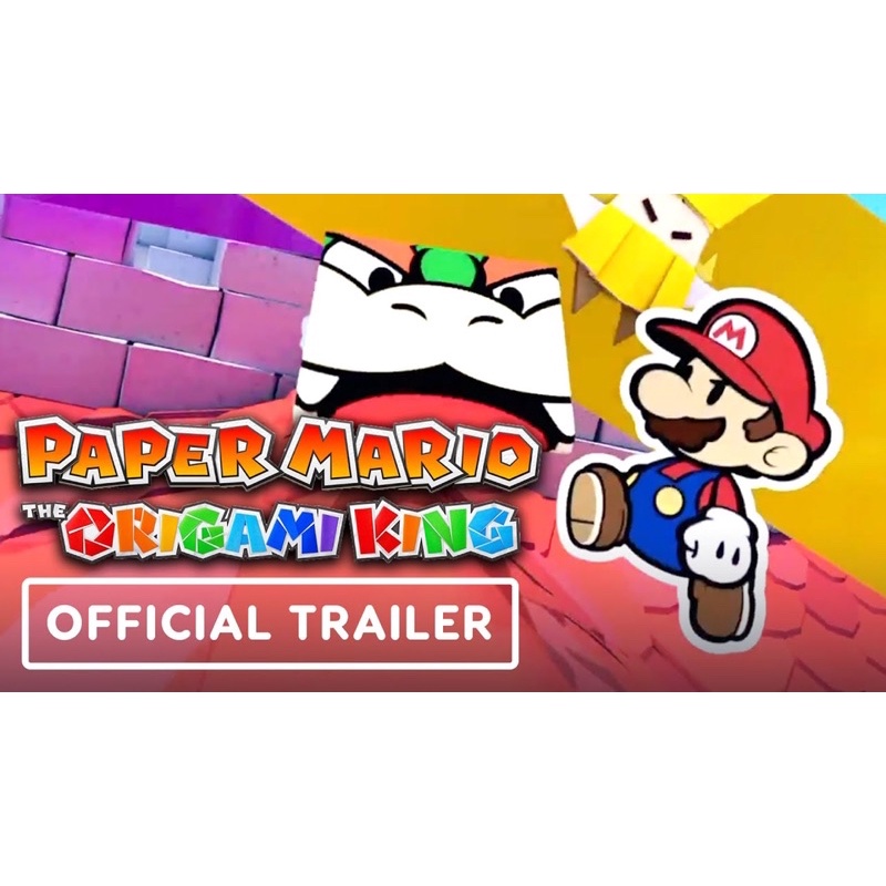 Đĩa game nintendo switch : Paper Mario: The Origami King! - like new