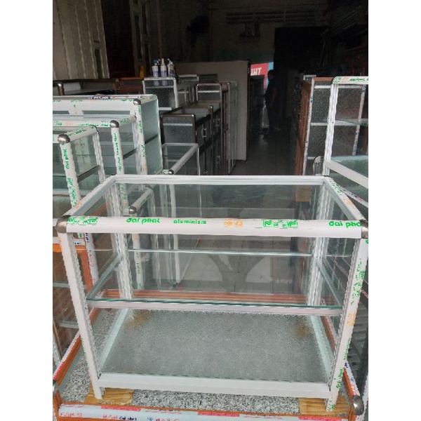 Tủ nhôm kính loại bán hàng ăn, sản xuất mới 100%
