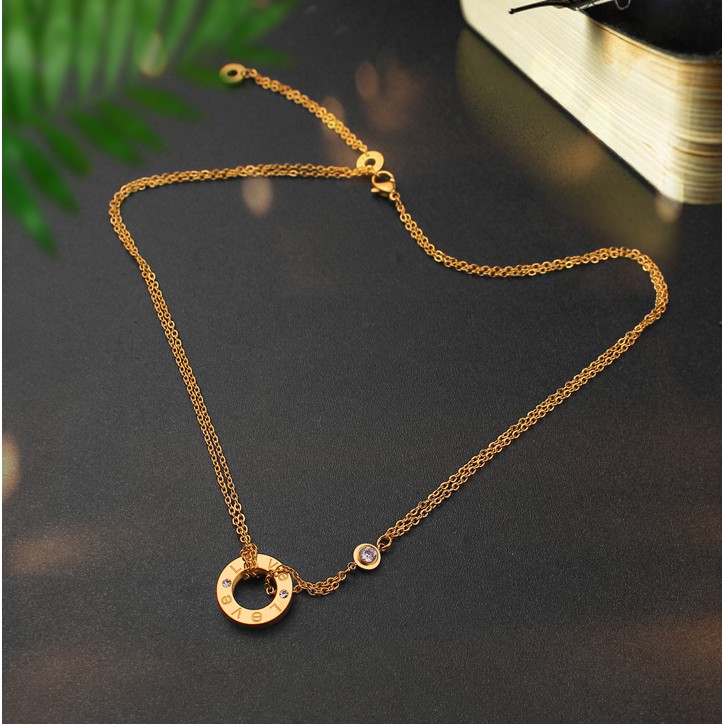 DÂY CHUYỀN TITAN NỮ THỜI TRANG LEVE CỰC SÀNH ĐIỆU TN009 siêu đẹp, bền màu