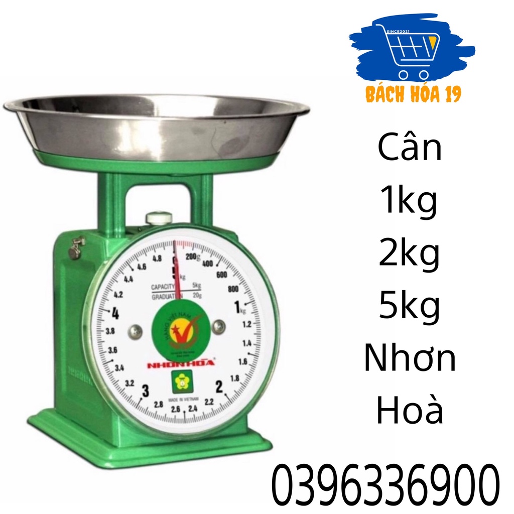 Rẻ nhất Hà Nội Cân đồng hồ Nhơn Hòa - (Cân1Kg 2Kg và cân 5Kg) - Hàng chính hãng có giấy tem đảm bảo của công ty