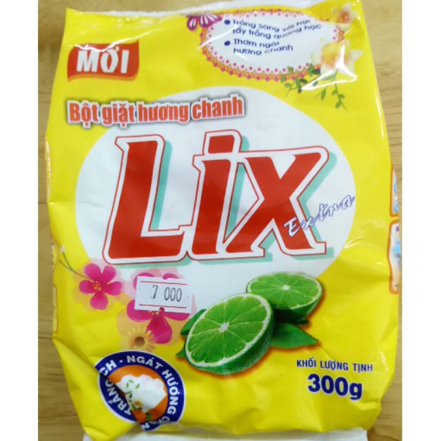 Bột giặt Lix Extra hương Chanh 300G