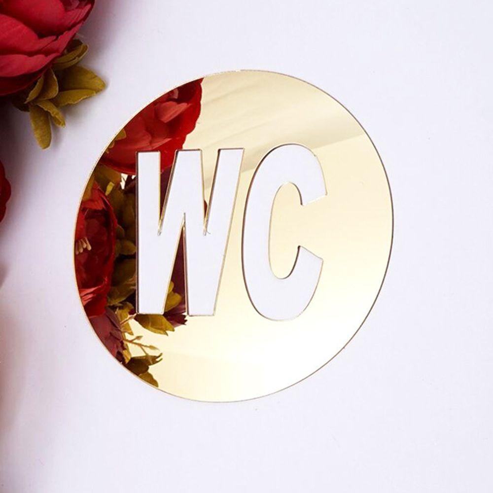 Miếng Dán Cửa Nhà Tắm Bằng Acrylic Tráng Gương Sang Trọng