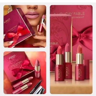 Set 3 thỏi son mini kiko a holiday fable mini lipstick kit