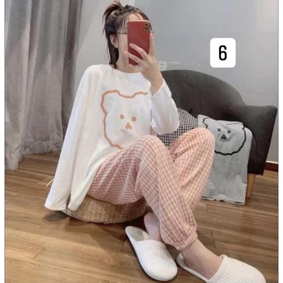 BỘ ĐỒ NGỦ NỮ SỌC CARO | BigBuy360 - bigbuy360.vn