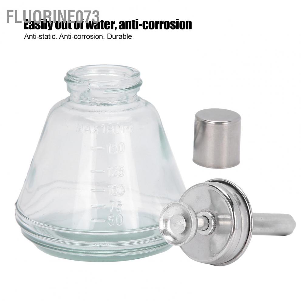 [Hàng mới về] Bình phân bổ dung dịch kèm nắp đậy Fluorine073 180ml (lõi nhôm)