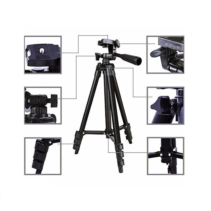 Giá Đỡ Chụp Hình Tripod 3 Chân 3120 + Đầu Kẹp