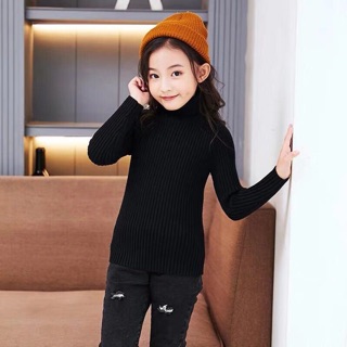 Áo len cổ lọ bé trai bé gái
