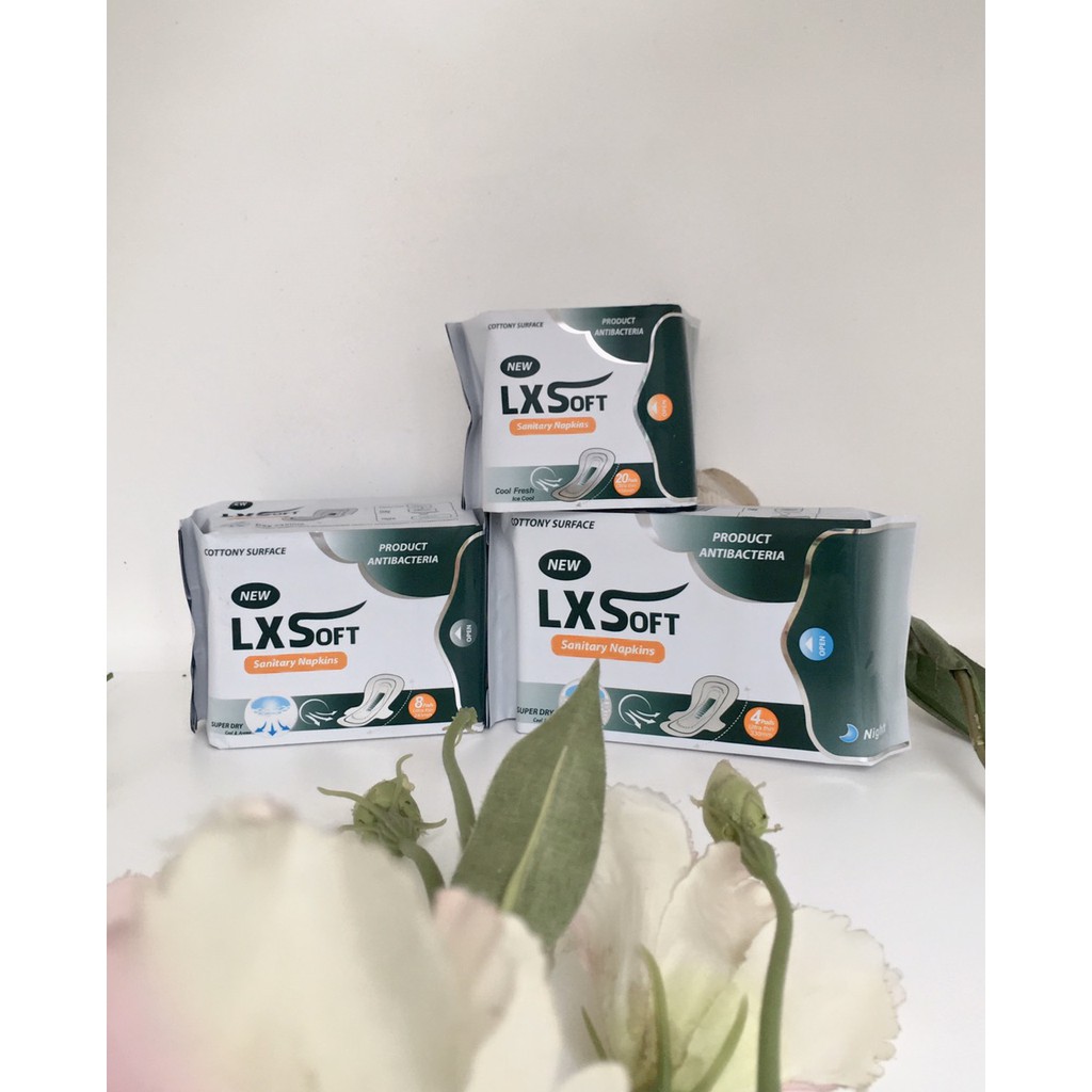 Băng Vệ Sinh LXSoft ban đêm 338mm🙋SIÊU MỎNG🙋CHIỀU DÀI VƯỢT TRỘI.