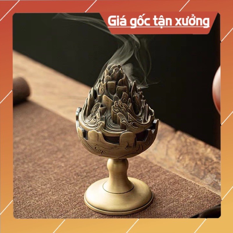 [XẢ KHO] Tháp đồng xông trầm, lư đốt trầm hương, lư xông trầm , trang trí ban thờ, ban thần tài, phòng khách.