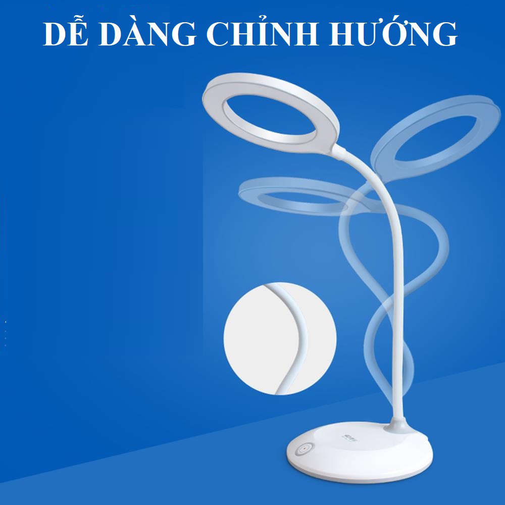 Đèn học để bàn chống cận thị sạc tích điện loại Chuyên nghiệp Pin dung lượng lớn 2.200mAh led cảm ứng mã 6702