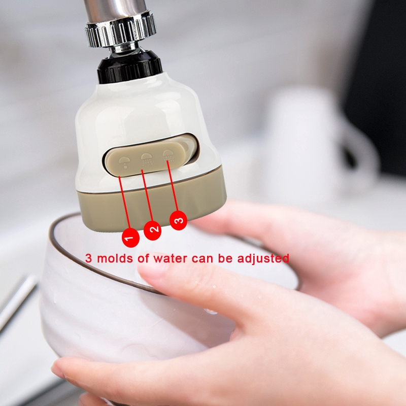 Đầu lọc gắn vòi nước xoay 360 độ