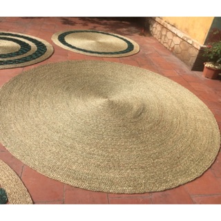 [ sale giá sốc] Thảm cói tròn trơn siêu hót- 1m8-2m có sẵn