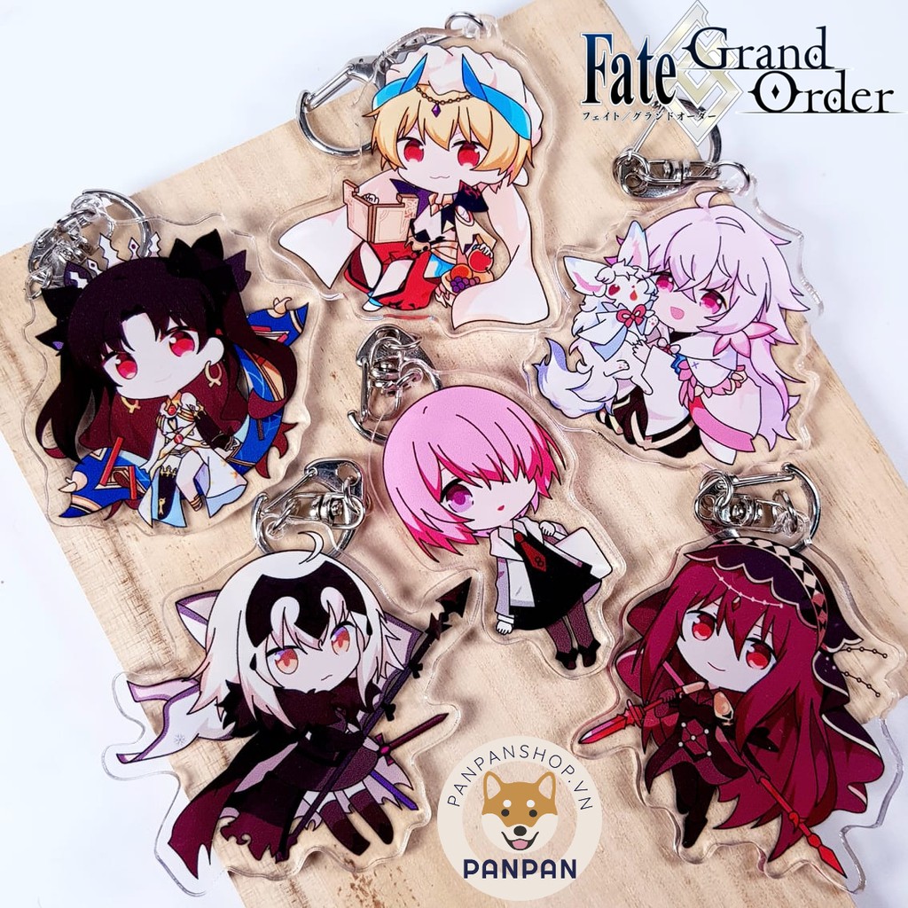 Móc Khoá Anime Mica Acrylic Fate/Grand Order 10 nhân vật (6cm)