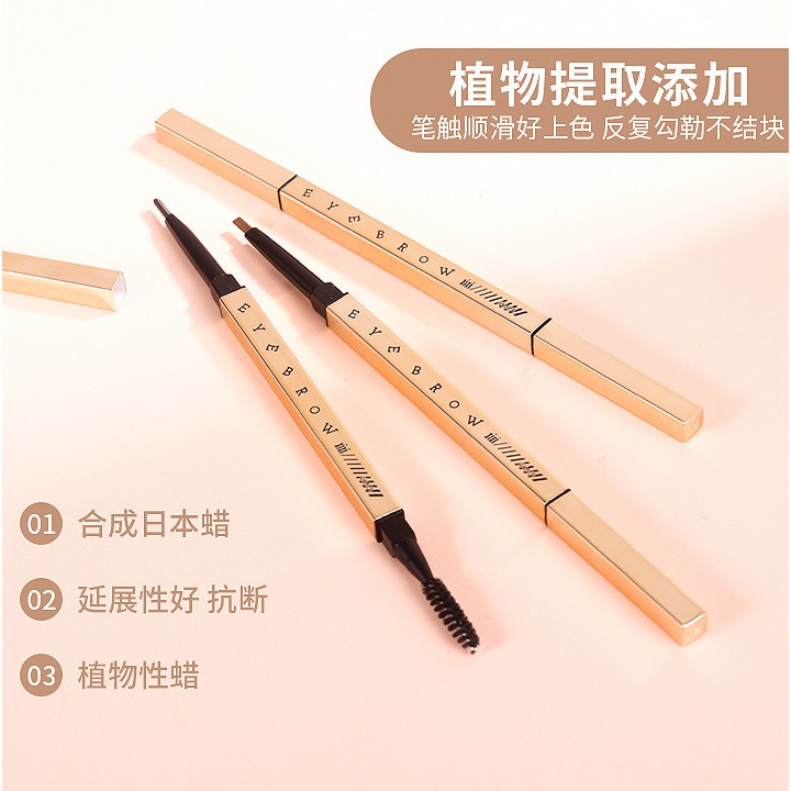 Chì kẻ lông mày hai đầu Lameila chống thấm nước hàng chất lượng cao XIXI