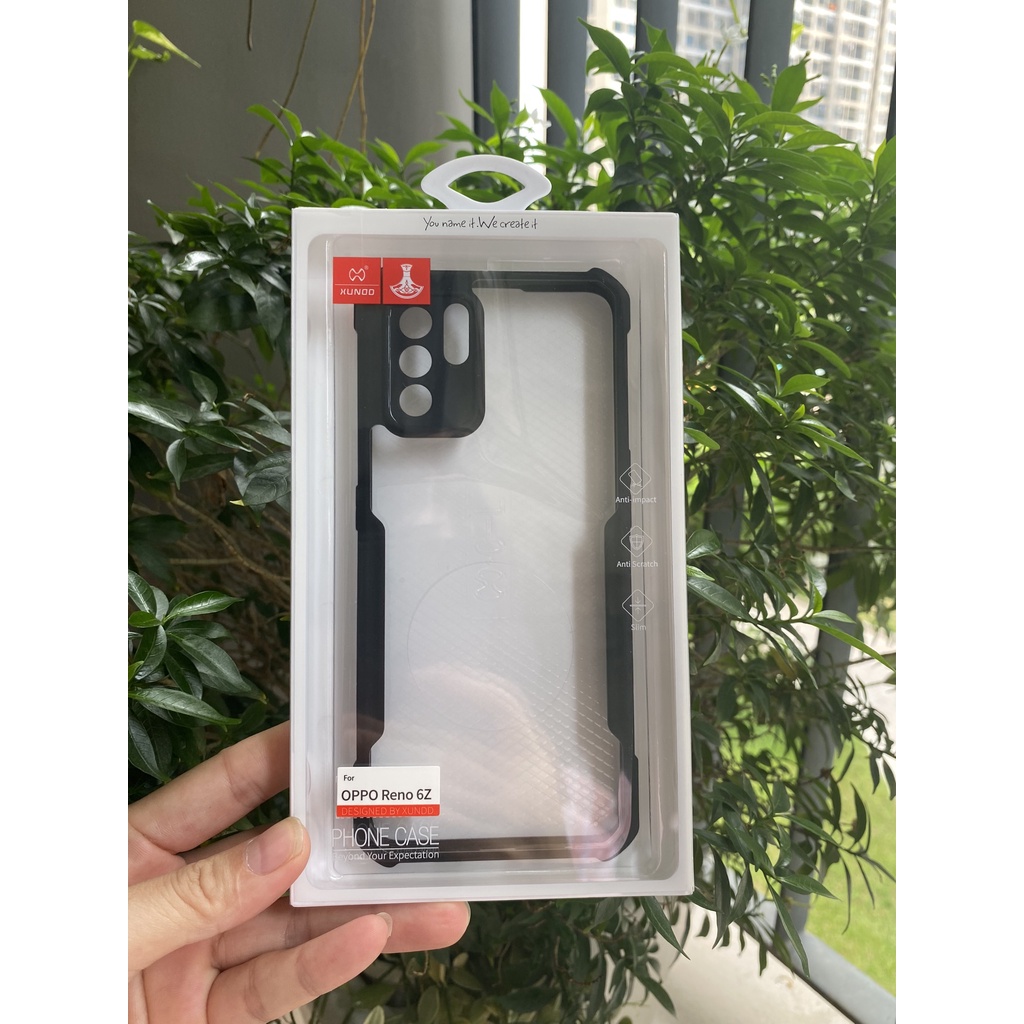 Ốp Lưng chính hãng Xundd cho Oppo Reno4 / Reno 5/ Reno 6  - Màu đen Kiểu Dáng thể thao, chống sốc.