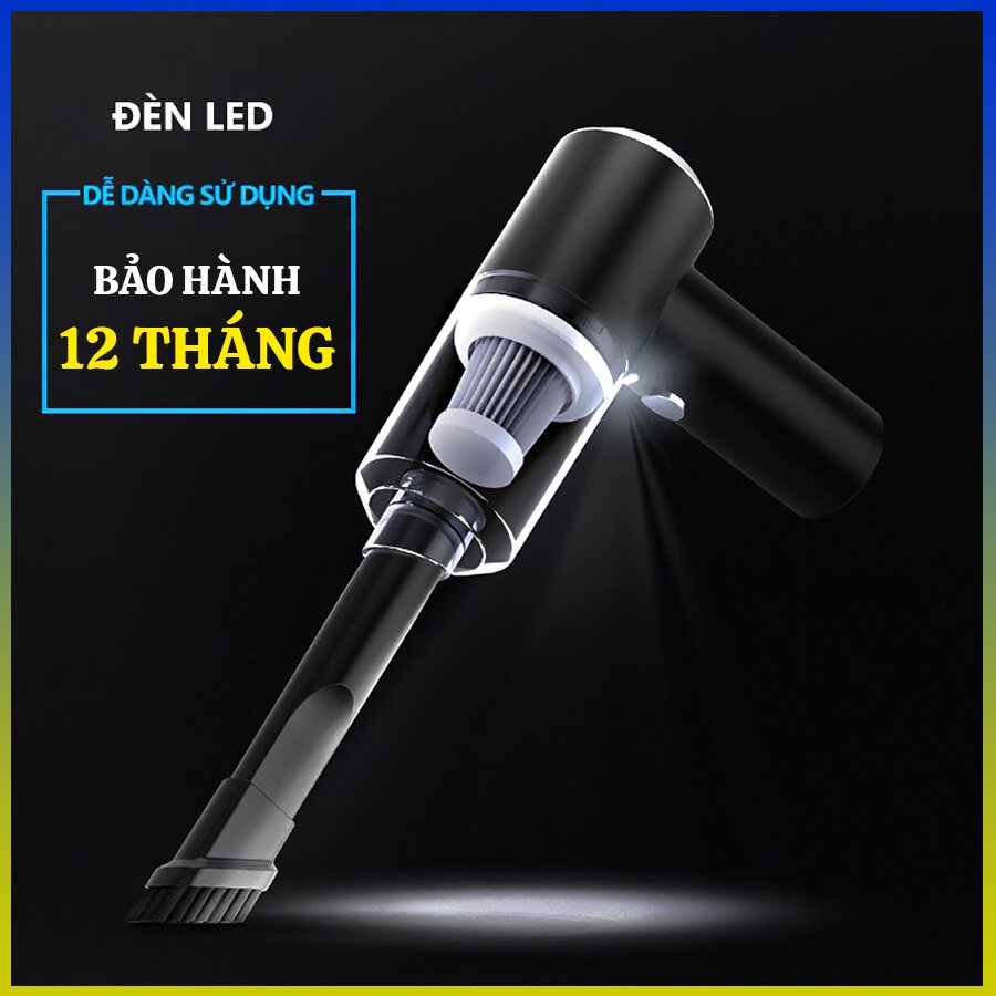 [CỰC HOT] Máy hút bụi cầm tay mini - Máy hút bụi không dây đa năng lực hút siêu mạnh sử dụng hút bụi ô tô, bụi giường