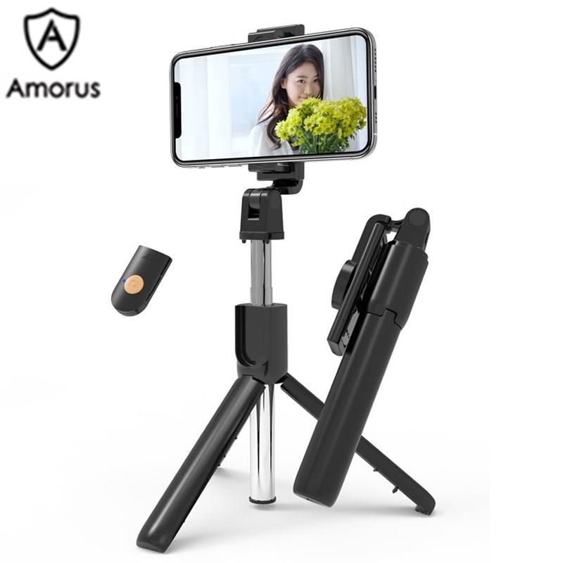 Chân đứng Tripod chụp ảnh Amorus K10 hỗ trợ kết nối Bluetooth và hẹn giờ chuyên dụng