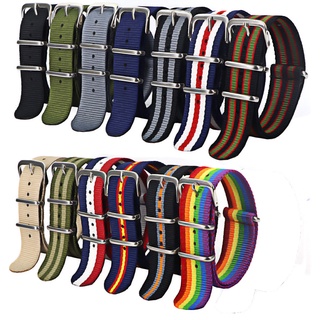 1 Dây Đeo Đồng Hồ Nato 18mm 20mm 22mm Bằng Nylon Chống Nước Cho Nato Army