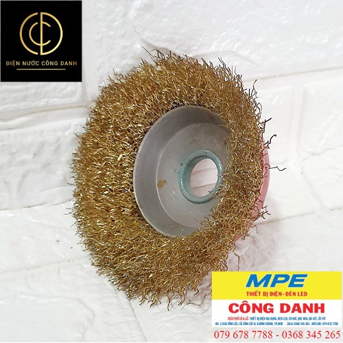 Bộ 2 Chén Cước Kẽm Dùng Cho Máy Cầm Tay Đánh Rỉ Sét Đường Kính 10cm