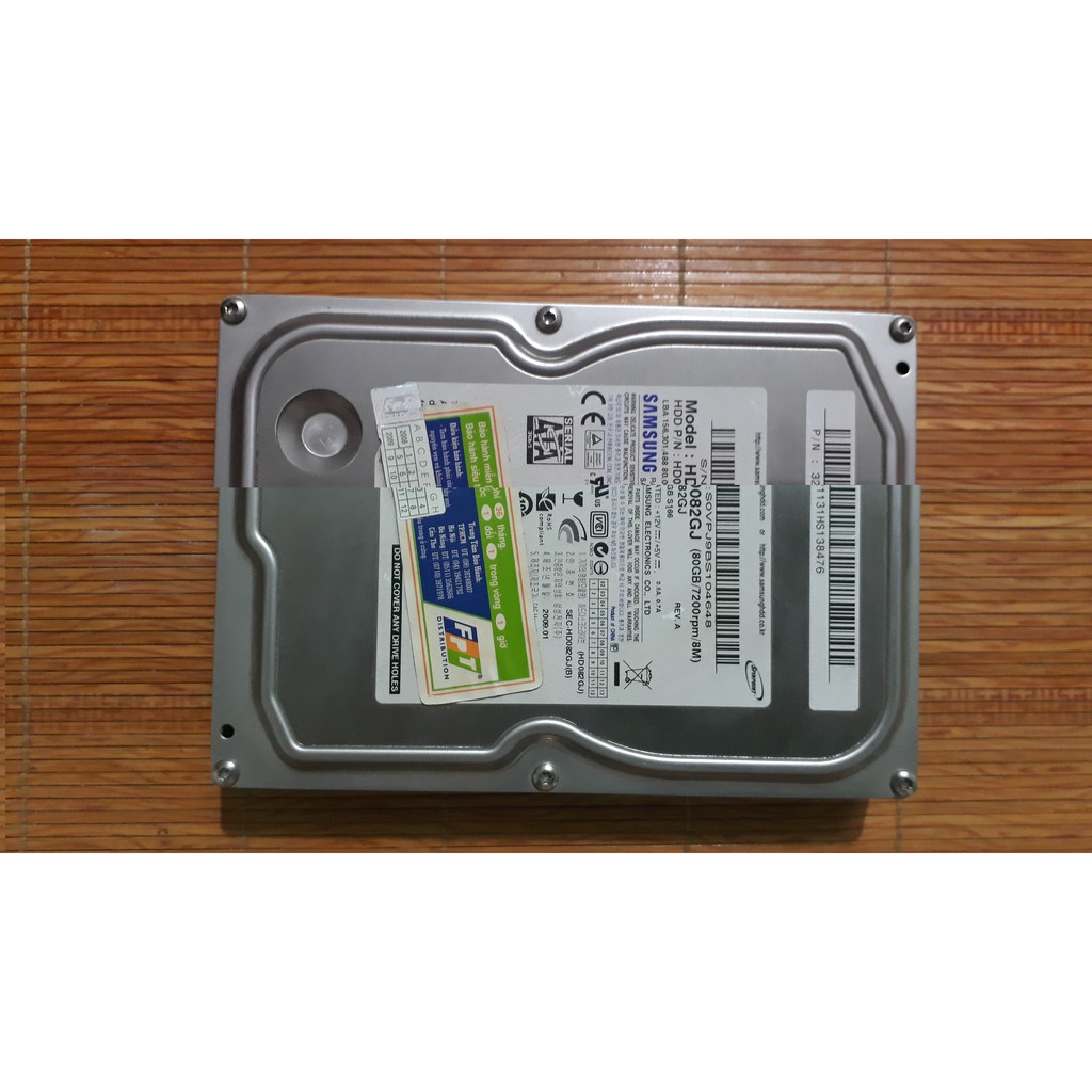 Ổ cứng 80G Samsung mới 95% -  Hdd Samsung 80gb