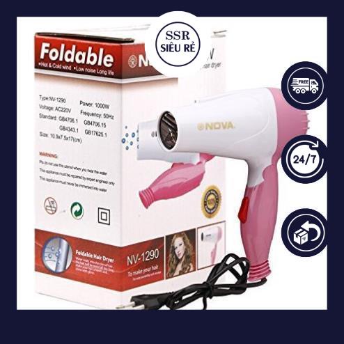 Máy Sấy Tóc Mini Gấp Gọn Nova 1000W BH12T (LA3444)