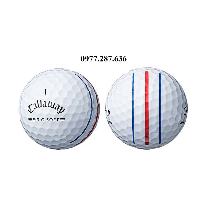 Bóng golf Callaway tập chơi mới (1 hộp 12 quả) - ERC SOLF 19 Triple Track BB001