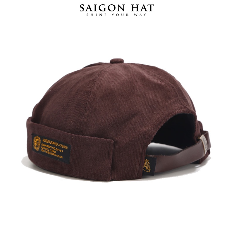 Mũ nón tròn miki hat nam nữ không vành nhung chuẩn form đẹp beanie thời trang thu đông kiểu SAIGON HAT