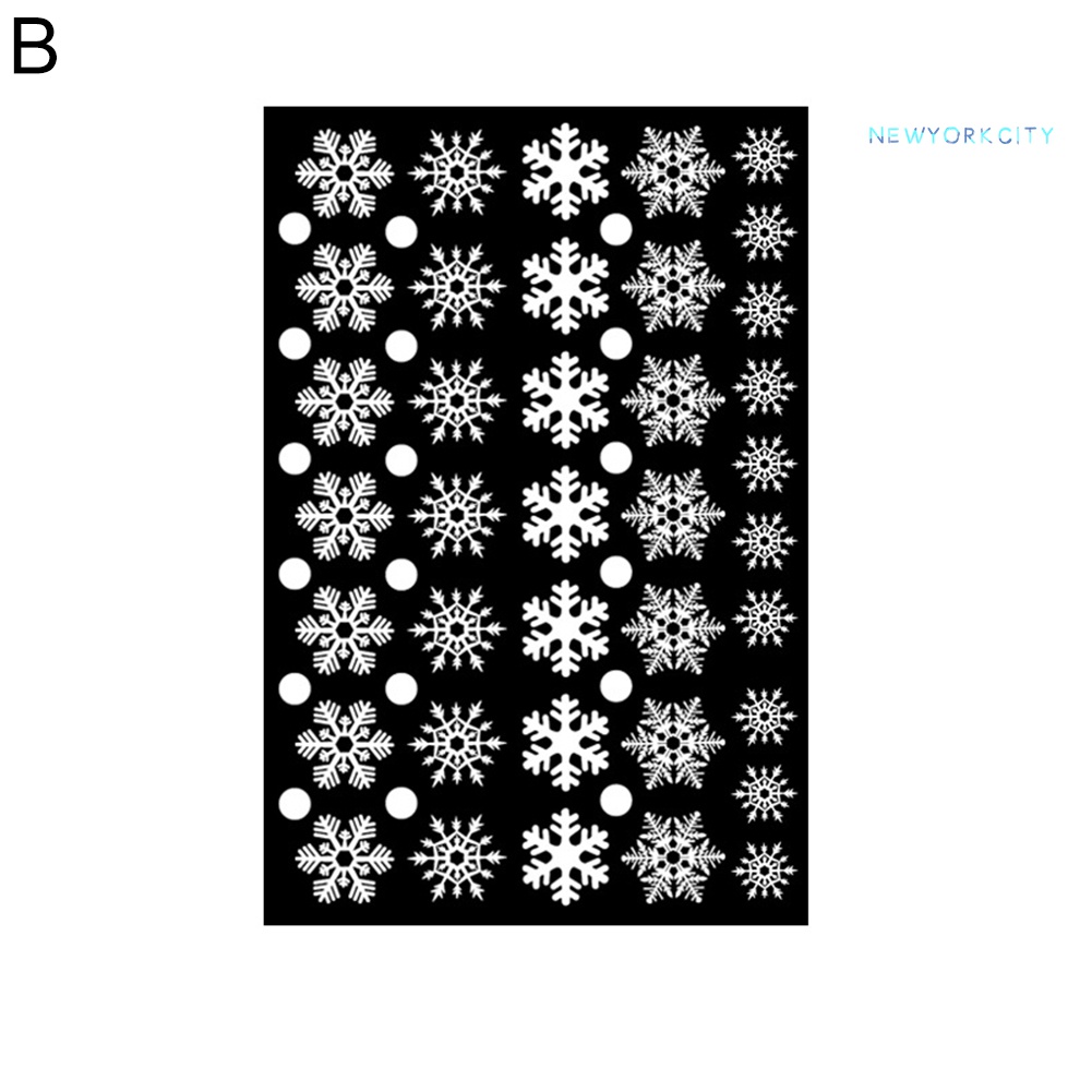 Sticker Dán Cửa Kính Hình Bông Tuyết Giáng Sinh