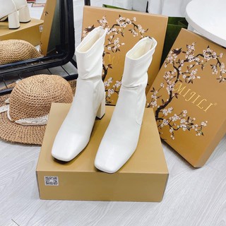💖FULLBOX BOOT💖 Bốt thời trang Mijily cổ lỡ 7 phân