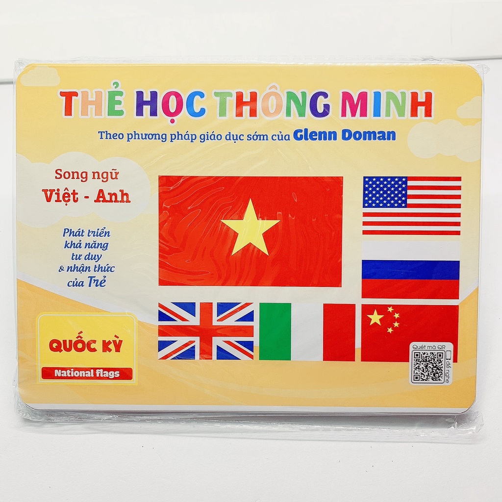 FLASH CARD - Bộ thẻ học thông minh song ngữ Việt - Anh có VIDEO PHÁT ÂM theo phương pháp giáo dục sớm của Glenn Doman