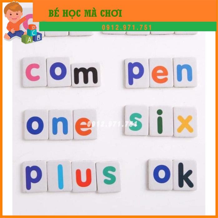 (Xả kho giá sốc) BỘ ĐỒ CHƠI GHÉP CHỮ VÀ SỐ SPELLING GAME CHO BÉ