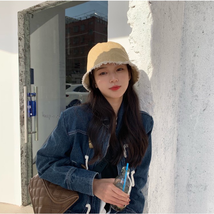 -🍋 Mũ nón bucket denim phong cách Ulzzang