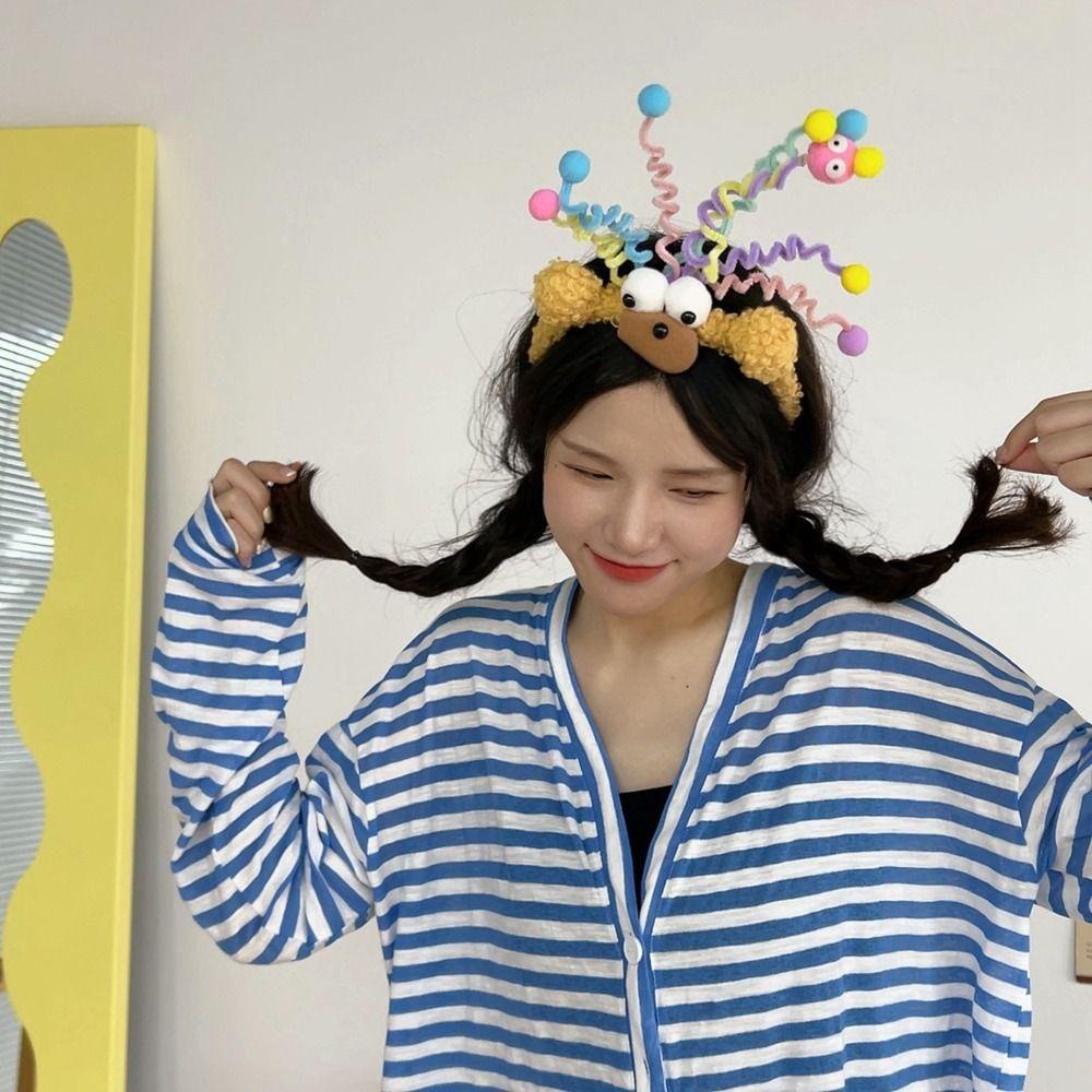 Băng Đô Vải Lông Nhung Họa Tiết Hoa Mận Vui Nhộn Thời Trang Thu Đông Cho Nữ