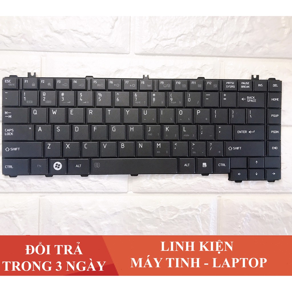 [Mã ELFLASH5 giảm 20K đơn 50K] Bàn Phím Laptop Toshiba L640 L645 C600 C640 L740 L745 Nhập Khẩu