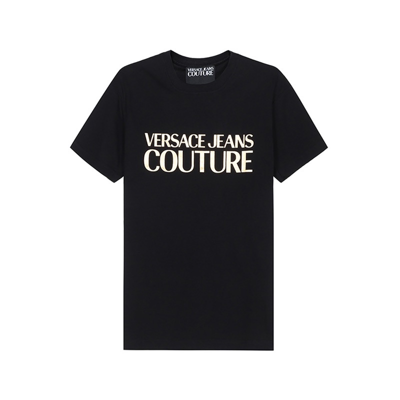 Áo Thun Cotton In Họa Tiết Versace Đơn Giản Dành Cho Nam