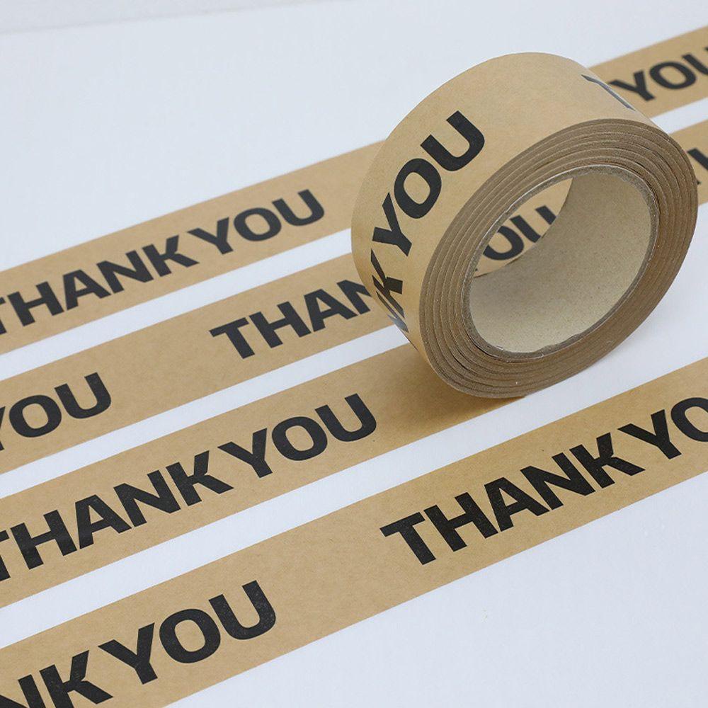 Cuộn Băng Keo Giấy In Chữ Thank You