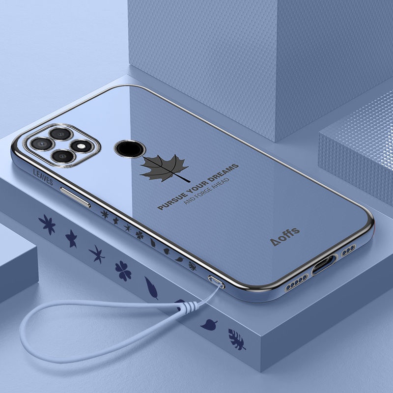 Ốp Điện Thoại Mềm Họa Tiết Lá Phong Dành Cho oppo A52 A92 A53 2020 A5 A3S A12E oppo A15 A15S F9 A7 A5S A12 A54 A16K