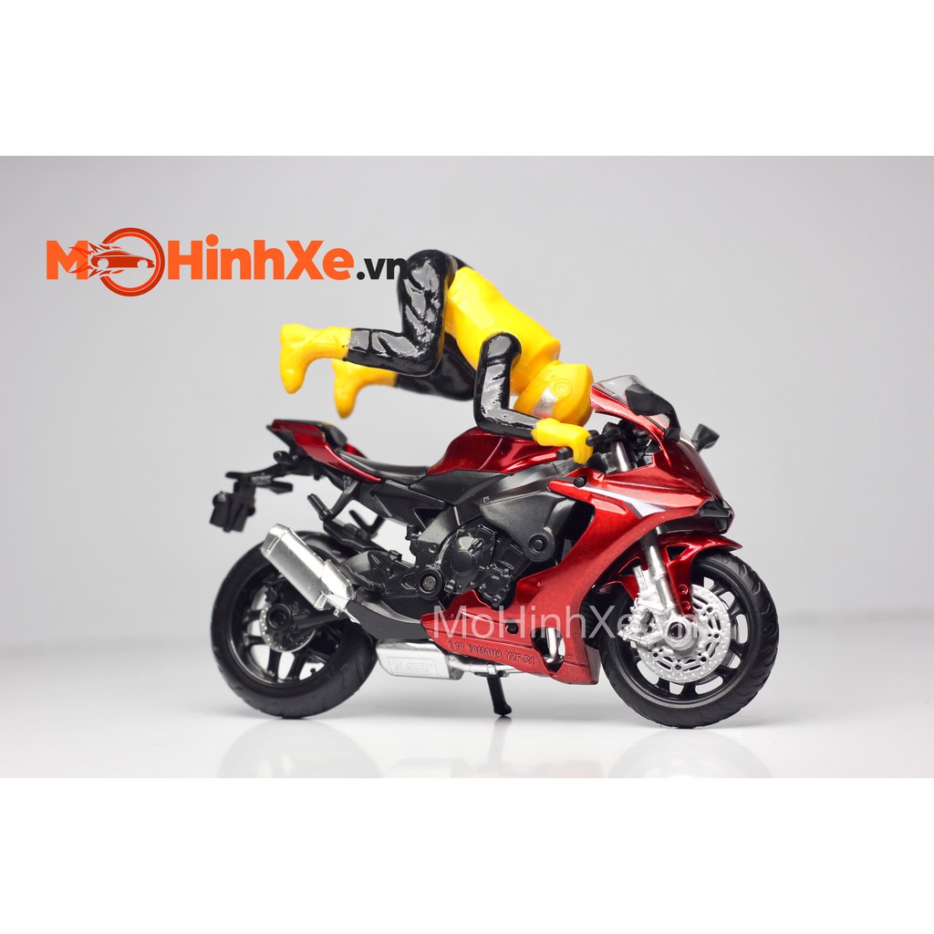 MÔ HÌNH XE YAMAHA YZF-R1 KÈM FIG 1:18 MSZ