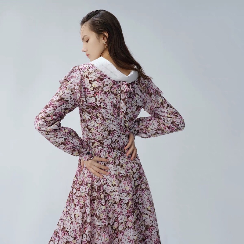 Đầm hoa tím Lily