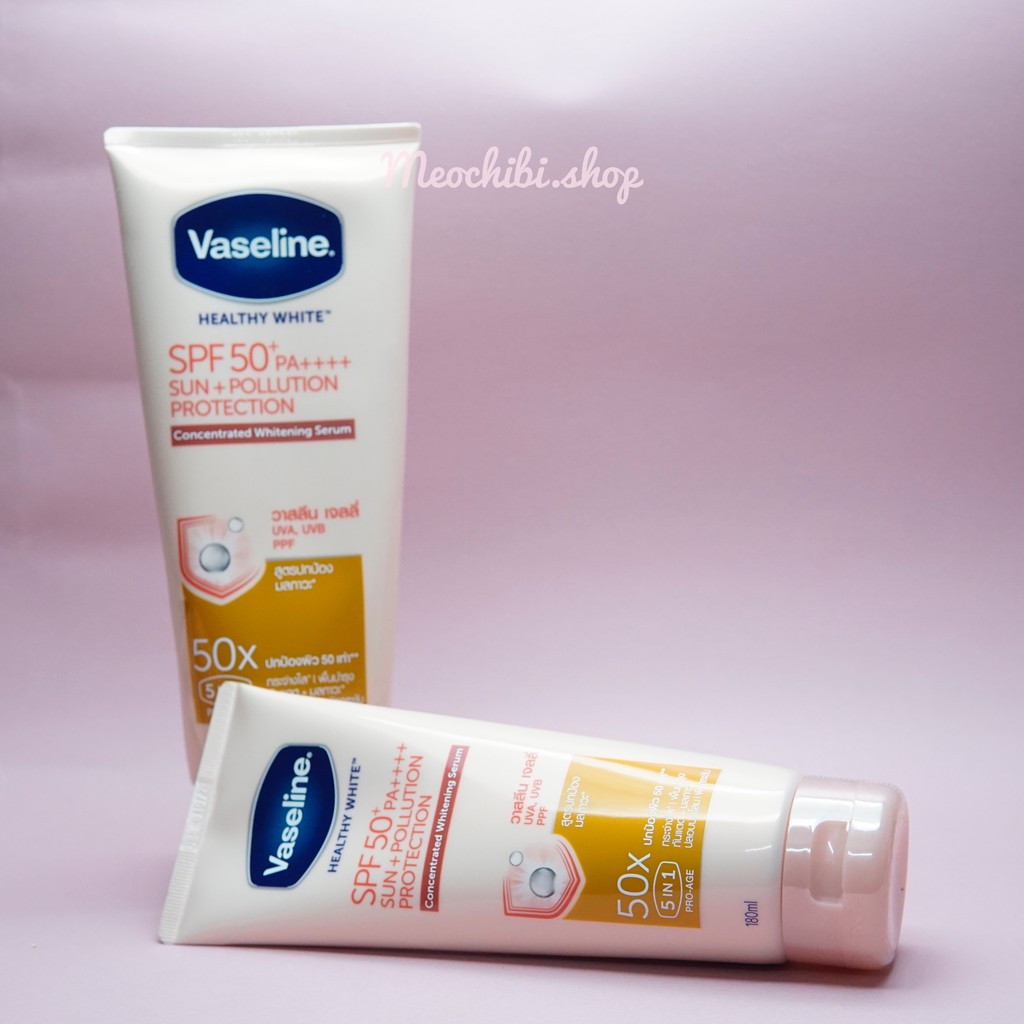 [CÓ SẴN] Vaseline 50x 180ml/320ml (meochibi.shop)