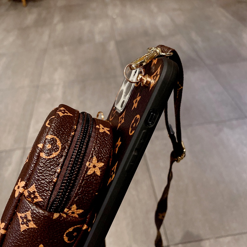 Ốp điện thoại có ngăn ví và dây đeo cho Iphone 13 12 Mini 11 Pro Max X Xs Xr 8 7 6 6s Plus Se 2020 | BigBuy360 - bigbuy360.vn